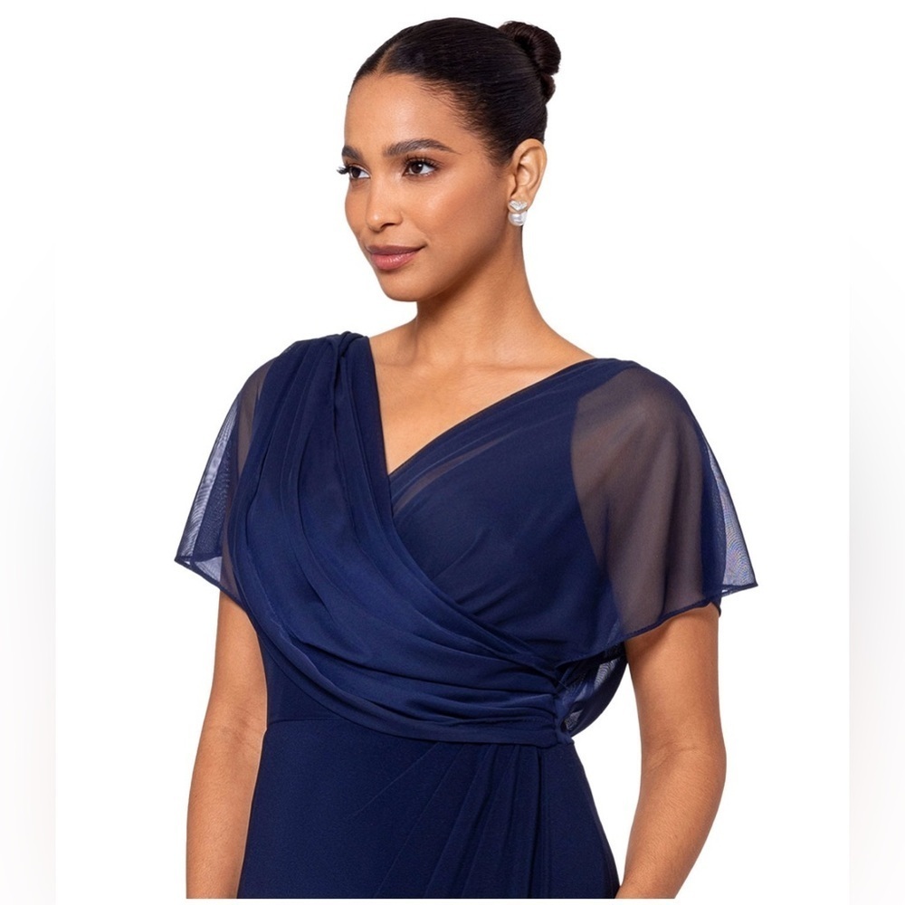 Betsy & Adam Navy Blue Maxi Dress - Picture 3 of 12